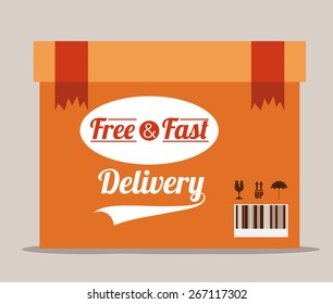 Delivery design over white background, vector illustration
