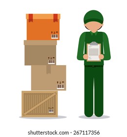 Delivery design over white background, vector illustration