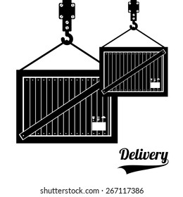 Delivery design over white background, vector illustration