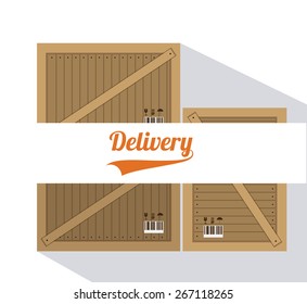 Delivery design over white background, vector illustration