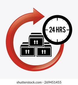 Delivery design over white background, vector illustration.