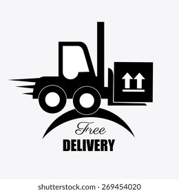 Delivery design over white background, vector illustration.