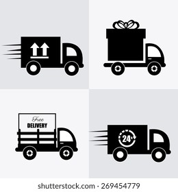 Delivery design over white background, vector illustration.