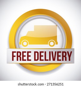 Delivery design over white background, vector illustration.