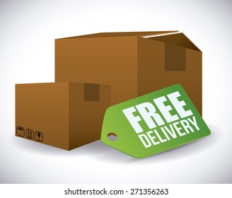 Delivery design over white background, vector illustration.