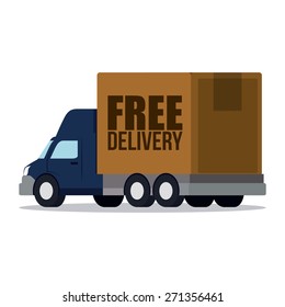 Delivery design over white background, vector illustration.