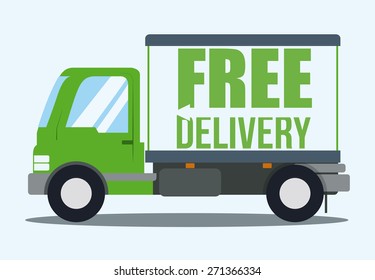 Delivery design over white background, vector illustration.
