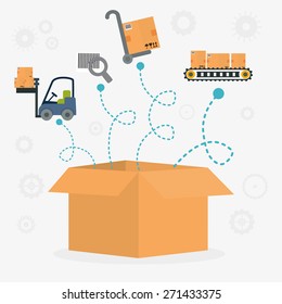 Delivery design over white background, vector illustration.