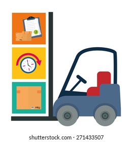 Delivery design over white background, vector illustration.