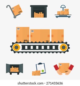 Delivery design over white background, vector illustration.