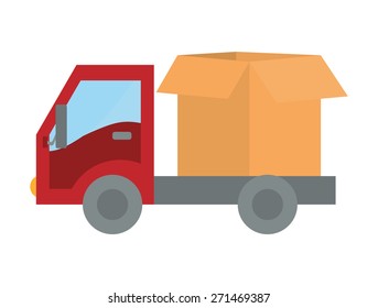 Delivery design over white background, vector illustration.