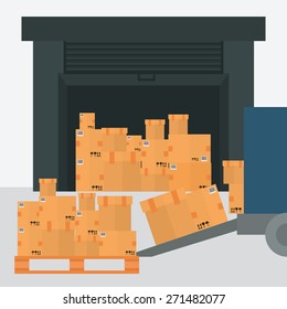 Delivery design over white background, vector illustration.