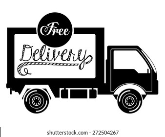 Delivery design over white background, vector illustration