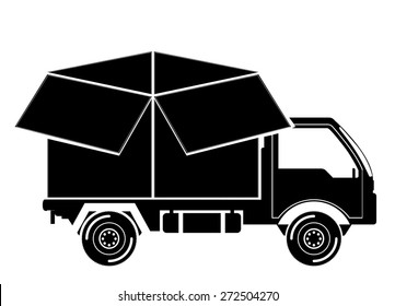 Delivery design over white background, vector illustration