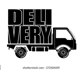 Delivery design over white background, vector illustration