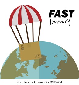 Delivery design over white background, vector illustration