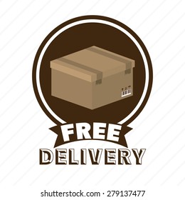 Delivery design over white background, vector illustration