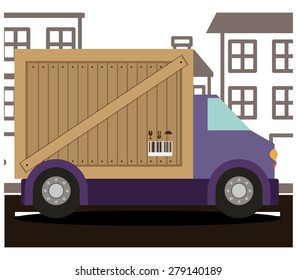 Delivery design over white background, vector illustration