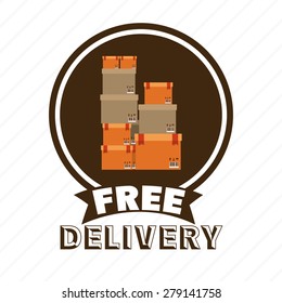 Delivery design over white background, vector illustration