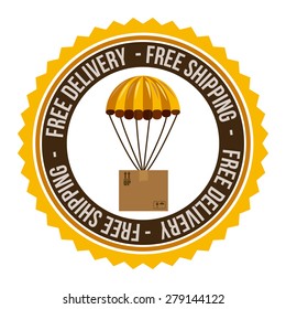 Delivery design over white background, vector illustration