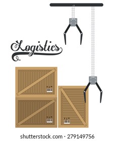 Delivery design over white background, vector illustration