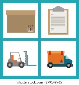 Delivery design over white background, vector illustration