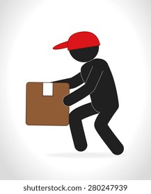 Delivery design over white background, vector illustration.