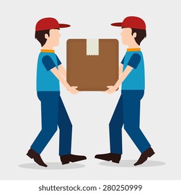 Delivery design over white background, vector illustration.