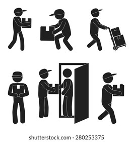Delivery design over white background, vector illustration.