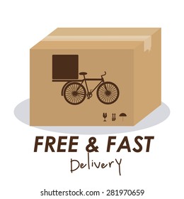 Delivery design over white background, vector illustration