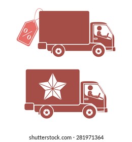 Delivery design over white background, vector illustration