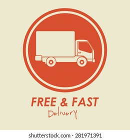 Delivery design over white background, vector illustration
