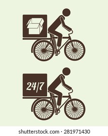 Delivery design over white background, vector illustration