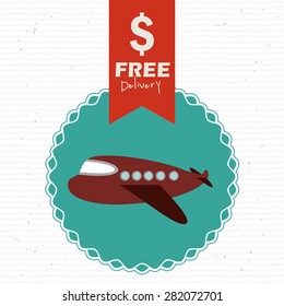 Delivery design over white background, vector illustration