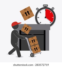 Delivery design over white background, vector illustration.