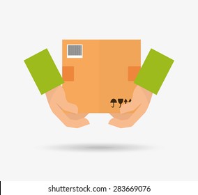 Delivery design over white background, vector illustration