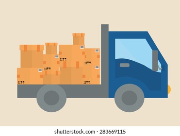 Delivery design over white background, vector illustration
