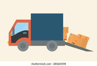 Delivery design over white background, vector illustration