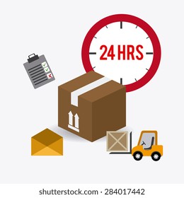 Delivery design over white background, vector illustration.
