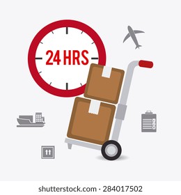 Delivery design over white background, vector illustration.