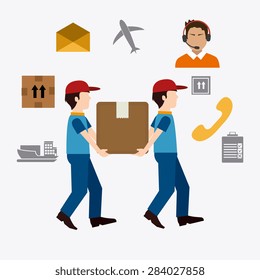 Delivery design over white background, vector illustration.