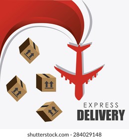 Delivery design over white background, vector illustration.