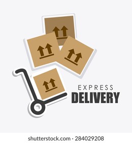 Delivery design over white background, vector illustration.