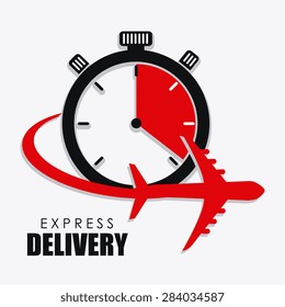 Delivery design over white background, vector illustration.