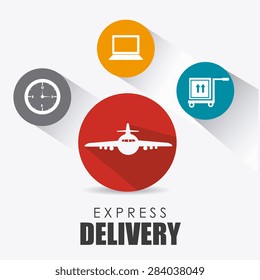 Delivery design over white background, vector illustration.