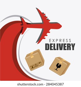 Delivery design over white background, vector illustration.