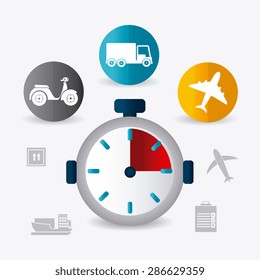 Delivery design over white background, vector illustration.