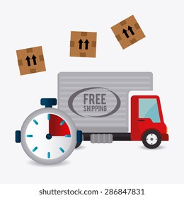 Delivery design over white background, vector illustration.