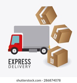 Delivery design over white background, vector illustration.
