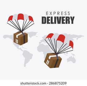 Delivery design over white background, vector illustration.
